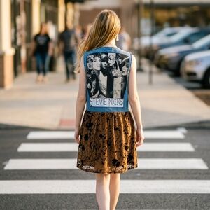 STEVIE NICKS OOAK BOHO LACE VEST SM-LG